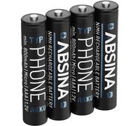 Absina Pile rechargeable LR3 (AAA) NiMH 1.2 V 4 pc(s)