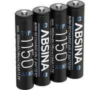 Absina Pile rechargeable LR3 (AAA) NiMH 1.2 V 4 pc(s)