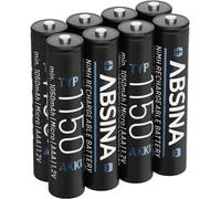 Absina Pile rechargeable LR3 (AAA) NiMH 1.2 V 8 pc(s)