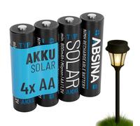 Absina Pile AA rechargeable (LR6) NiMH 1,2 V 800 mAh – Lot de 4
