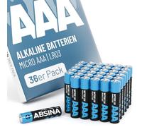Absina Piles LR3 (AAA) alcalines 1000 mAh 1,5 V longue durée 36 pièces