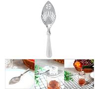 Absinthe,Fontaine Absinthe,Absinthe Spoon,Cuillère À Boire,1Pc En Acier Inoxydable 304 Design Unique Bar À Cocktails Coupe En Verre Filtre À Boire Cuillère En Absinthe (Cuillère À Absinthe Feuille)