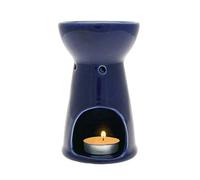 Absolute Aromas Brûleur à Huile en Céramique, à Utiliser Avec Une Bougie Chauffe-Plat, Pour Huiles Essentielles, Bleu