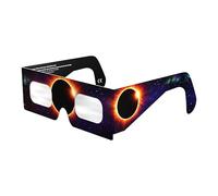 Absolute Eclipse Lunettes Astronomie Eclipse Solaire 2026 pour Voir l'Éclipse - ISO 12312-2 CE Certifiées Homologuées - 10 Pack - Design Aurora - Adultes Enfants - Fabricant Européen Reconnu AAS