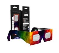 Absolute Eclipse Lunettes Eclipse Solaire 2026 pour Voir l'Éclipse - ISO 12312-2 CE Certifiées Homologuées - 6 Pack Famille - Design Colorsplash - Adultes Enfants - Fabricant Européen Reconnu AAS