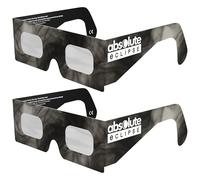 Absolute Eclipse Lunettes Eclipse Solaire 2026 pour Voir l'Éclipse - ISO 12312-2 CE Certifiées Homologuées - 2 Pack - Design Soot - Adultes Enfants - Fabricant Européen Reconnu AAS