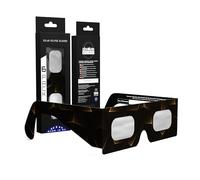 Absolute Eclipse Lunettes Eclipse Solaire 2026 pour Voir l'Éclipse - ISO 12312-2 CE Certifiées Homologuées - 6 Pack Famille - Design Goldline - Adultes Enfants - Fabricant Européen Reconnu AAS