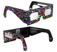 Absolute Eclipse Lunettes Eclipse Solaire 2026 pour Voir l'Éclipse - ISO 12312-2 CE Certifiées Homologuées - 2 Pack - Design Neon - Adultes Enfants - Fabricant Européen Reconnu AAS