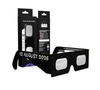 Absolute Eclipse Lunettes Eclipse Solaire 2026 pour Voir l'Éclipse - ISO 12312-2 CE Certifiées Homologuées - 10 Pack - Design Swing - Adultes Enfants - Fabricant Européen Reconnu AAS