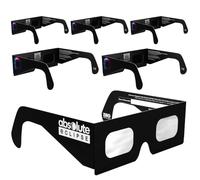 Absolute Eclipse Lunettes Eclipse Solaire 2026 pour Voir l'Éclipse - ISO 12312-2 CE Certifiées Homologuées - 6 Pack Famille - Design Helmet - Adultes Enfants - Fabricant Européen Reconnu AAS
