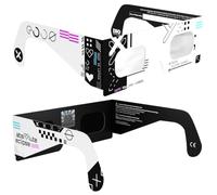 Absolute Eclipse Lunettes Eclipse Solaire 2026 pour Voir l'Éclipse - ISO 12312-2 CE Certifiées Homologuées - 2 Pack - Design Cipher - Adultes Enfants - Fabricant Européen Reconnu AAS