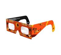 Absolute Eclipse Lunettes Eclipse Solaire 2026 pour Voir l'Éclipse - ISO 12312-2 CE Certifiées Homologuées - 6 Pack Famille - Design Fiesta - Adultes Enfants - Fabricant Européen Reconnu AAS