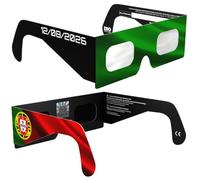 Absolute Eclipse Lunettes Eclipse Solaire 2026 pour Voir l'Éclipse - ISO 12312-2 CE Certifiées Homologuées - 2 Pack - Design PT - Adultes Enfants - Fabricant Européen Reconnu AAS