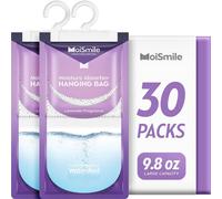 Absorbeur d'humidité, lot de 30, parfum lavande, sachets à suspendre pour armoires, voitures, salles de bain, caves