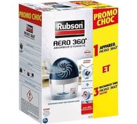 Absorbeur d'humidité Rubson Aéro 360°, 20 m², Promo Choc, avec 3 recharges