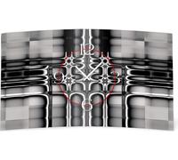 Abstrait gris noir Horloge murale design moderne horloges murales silencieuses pas de tic-tac dixtime 3DS-0208