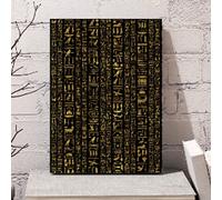 Abstrait Hiéroglyphes égyptiens anciens Culture d’écriture Culture Egypte Culture Nordique Art Toile Affiche pour Home Wall Decor 45x30cm sans cadre
