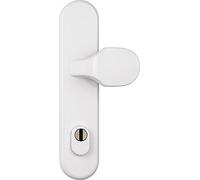 Abus 122361 HLZS814 W EK Ferrure de porte circulaire avec protection de cylindre Blanc