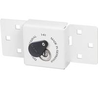 Abus 141/200+26 Diskus intégral Blanc + Cadenas pour voiture et camionnette