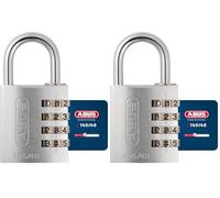 Abus 145/40 Cadenas à combinaison 40 mm Argent (Lot de 2)
