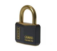 Abus 24728 Nautic Inox Series Cadenas en laiton avec passe partiel 8401 - massif - Noir