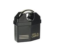ABUS Cadenas Granit 37/60 – acier spécial trempé, LED, cylindre à disque Plus, niveau 10, noir