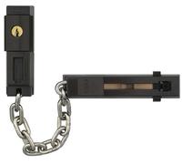 ABUS Chaîne de porte SK78 pour porte d'entrée et porte d'appartement - Chaîne de sécurité verrouillable avec sécurité enfants - convient aux portes se fermant à gauche et à droite