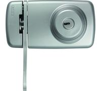 Abus 532788 7035 S Verrou de porte avec cylindre intérieur et extérieur et entrebâilleur Argenté