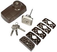 ABUS 552687-7025_S_B Verrou de porte à cylindre avec points de sécurité à l'intérieur Argenté