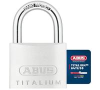 ABUS Titalium 64TI/50 - Cadenas de cave avec corps de serrure en aluminium spécial - anse en acier trempé - niveau de sécurité ABUS 6