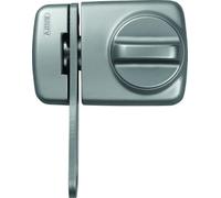ABUS 589249 7530 S Verrou de porte avec bouton pour portes fines Argenté