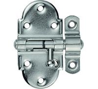 Abus 59681 SRR40 N Targette de porte Nickelé avec bout rond en Acier 40 mm