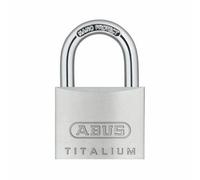 ABUS Cadenas 64TI/40 TITALIUM anse longue corps alliage brossé Argent