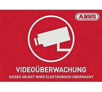ABUS AU1421 Etiquette d'avertissement vidéosurveillance Langues allemand (l x H) 74 mm x 52.5 mm