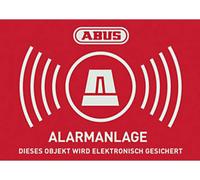 ABUS AU1422 Etiquette davertissement système dalarme Langues allemand (l x H) 14.8 cm x 10.5 cm