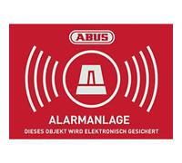 ABUS AU1423 Etiquette d'avertissement système d'alarme Langues allemand (l x H)