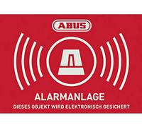 ABUS AU1423 Etiquette davertissement système dalarme Langues allemand (l x H) 74 mm x 52.5 mm