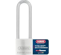 ABUS Cadenas 64TI/30HB60 Titalium - Anse Haute, Aluminium, Niveau 4 | Boîtier en laiton massif, anse NANO PROTECT - idéal pour câbles, portails, casiers et armoires