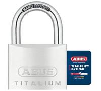 ABUS Titalium 64TI/60 - Cadenas Serrure de Cave avec Corps en Aluminium Spécial - Serrure à Arceau en Acier Trempé - Niveau de Sécurité ABUS 6