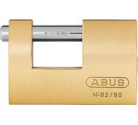 ABUS Cadenas monobloc 82-90 mm – laiton, goupille acier trempé – Niveau de sécurité 7