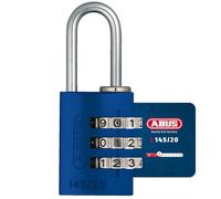 ABUS Cadenas à Combinaison 145/20 - Corps Aluminium, Code 3 Chiffres | Corps aluminium anodisé résistant à la corrosion - Code 3 chiffres personnalisable - Niveau de sécurité 3 - Poids 25 g