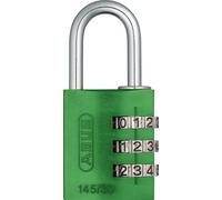 ABUS Cadenas à Combinaison 145/30 Vert - Aluminium, Code Réglable | Pour casiers, valises et armoires - corps anodisé résistant à la corrosion - niveau de sécurité 4 - 41 x 77 mm