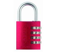 ABUS Cadenas à combinaison 145/40 rouge - Cadenas pour valises, casiers et autres. - Cadenas en aluminium - code numérique réglable individuellement - niveau de sécurité ABUS 4