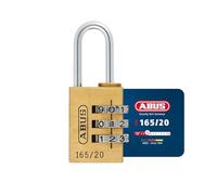 ABUS Cadenas à Combinaison 165/20 en Laiton - Code 3 Chiffres | Cylindre ABUS-Plus anti-crochetage - Résistant aux intempéries - Idéal pour portes, caves, camions - 70 mm