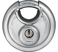 ABUS Cadenas à Empreinte Digitale 26WY/80 - IP66/IP68, Niveau 8 | Ouverture sans apteur 360° pour 20 empreintes, anse en acier trempé, double verrouillage automatique à billes