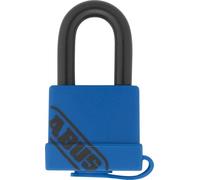 ABUS Cadenas Aqua Safe 70IB/35 en laiton - résistant aux intempéries - anse en acier inoxydable pour une protection supplémentaire contre la corrosion - enrobage plastique - niveau de sécurité ABUS 4