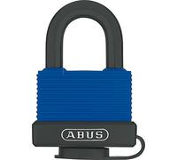 ABUS Cadenas Aqua Safe 70IB/45 en laiton - résistant aux intempéries - anse en acier inoxydable pour une protection supplémentaire contre la corrosion - enrobage plastique - niveau de sécurité ABUS 5