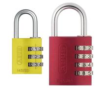 ABUS Cadenas codée en aluminium jaune 145 30 & H11 48813 Cadenas à combinaison en aluminium Universel 145/40 Rouge