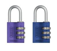 ABUS Cadenas codée en aluminium lila 145 30 & 145/30 Cadenas à combinaison 30 mm Bleu