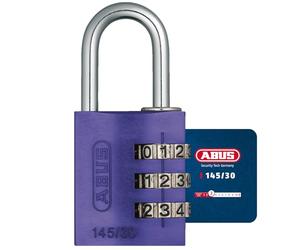 ABUS Cadenas codée en aluminium lila 145 30